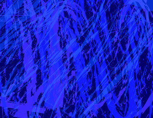 Abstract blue painting background. Brush effect grunge style. Modern art pattern. A creative work of art. Colorful texture.