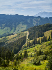 Typical Mountain View in the Mountains of Austria