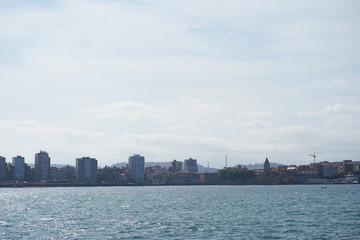 Fototapeta premium Gijon, beautiful coastal city of Asturias,Spain