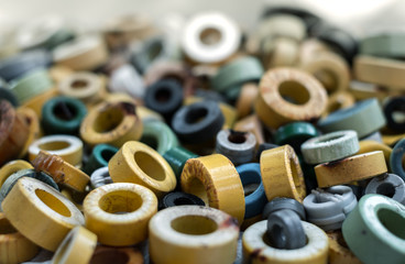 a bunch of various ferrite rings