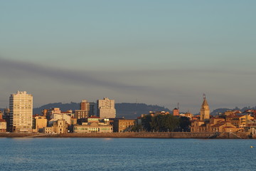 Gijon, beautiful coastal city of Asturias,Spain