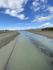 Rivière de la région de Nelson, Nouvelle Zélande