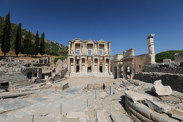 Library of Celsus in Ephesus Ancient City, Selcuk Town, Izmir, Turkey