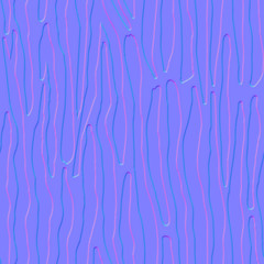 Normal map of Zebra stripes, 3d render