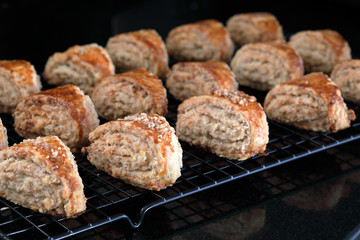 Gata. Armenian dessert. Shortbread cookies with nuts, vanilla and sugar.
