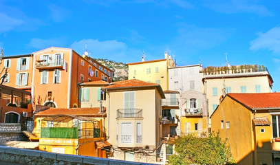 The old housing in Villefranche