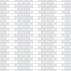 Brickwork texture seamless pattern. Decorative appearance of English brick bond. Cruciform masonry design. Seamless monochrome vector illustration.