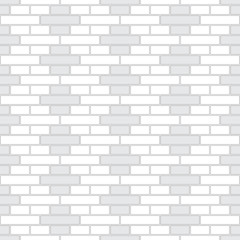 Brickwork texture seamless pattern. Decorative appearance of English brick bond. Shift cruciform masonry design. Seamless monochrome vector illustration.