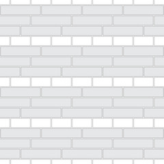 Brickwork texture seamless pattern. Decorative appearance of English brick bond. Garden wall masonry design. Seamless monochrome vector illustration.