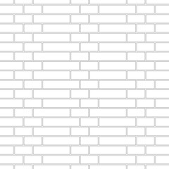 Brickwork texture seamless pattern. Simple appearance of Gothic brick bond. Traditional masonry design. Seamless monochrome vector illustration.