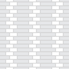 Brickwork texture seamless pattern. Decorative appearance of Gothic brick bond. Traditional masonry design. Seamless monochrome vector illustration.
