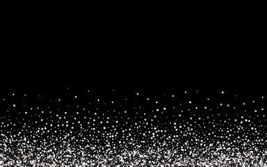 White Dot Transparent Black Background. Vector 