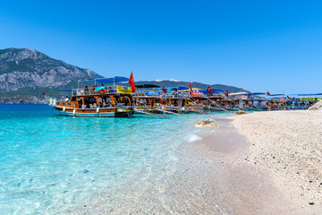 Obraz premium Suluada Island coastal view on the Mediterranean Sea