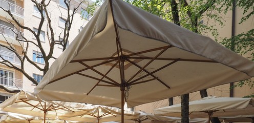 sun umbrella in alfresco bar