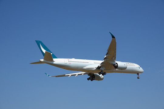 cathay pacific a350 vue arrière