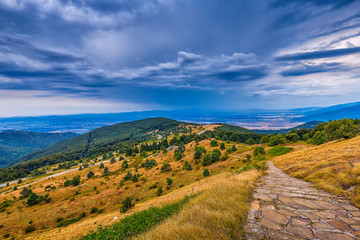 Naklejka premium Landscape in Old Mountain in Bulgaria