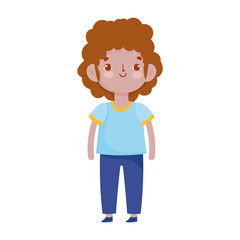 student boy cartoon character isolated design