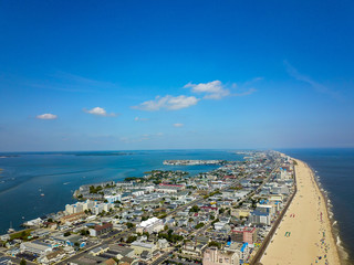 aerial view of Ocean City, Maryland