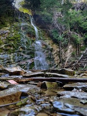 La chute du parc national du forillon, Québec, Canada