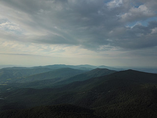 clouds over the mountains