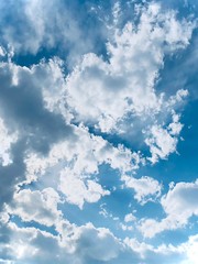 blue sky with clouds