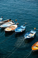 Boats in the harbor of Riomaggiore
