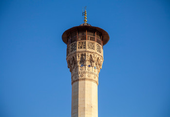 Boyaci mosque minaret at Gaziantep , Turkey