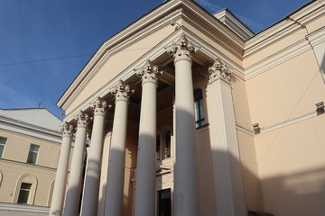 vintage russian theatre building in Minsk