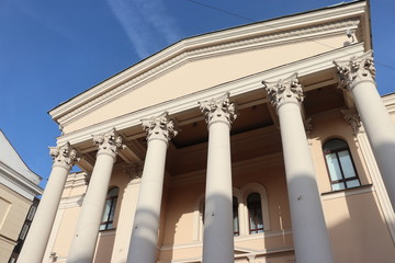 vintage russian theatre building in Minsk