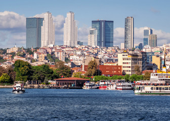 View of Istanbul from the Golden horn Strait.