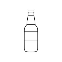 bottle of beer icon, line style