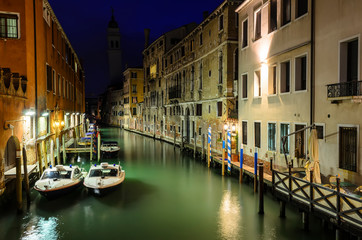 Night Venice, police station
