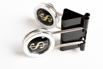 Document Clip With Dollar Sign Handle