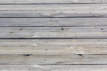 Background from old gray wooden planks, close-up