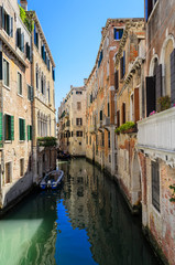 Fototapeta na wymiar Streets, canals and architecture of Venice. Italy