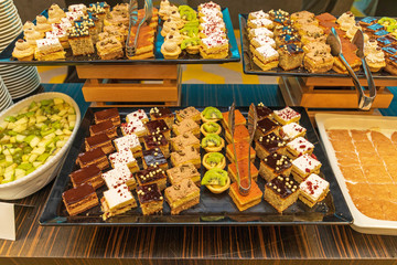 Cakes at Buffet Table