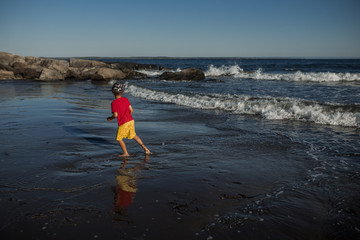 boy at the beach