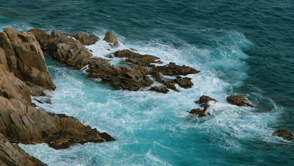 The blue water of Costa Brava