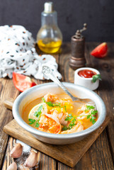 soup with seafood