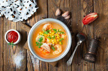 soup with seafood
