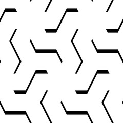 Curves. Zigzag figures ornament. Repeated broken lines background. Linear motif. Grate wallpaper. Grid backdrop. Digital paper, page fills, web design, textile print. Seamless modern abstract pattern.