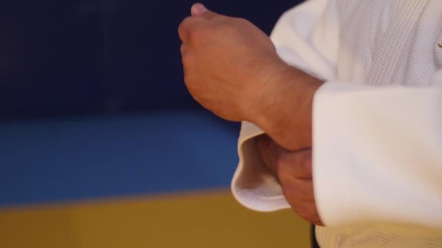 workout practicing judo