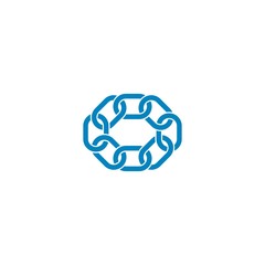 Obraz premium chain logo template vector icon illustration