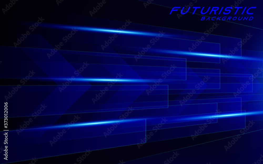Poster abstract glowing blue futuristic background with technology digital concept. light particle connecti