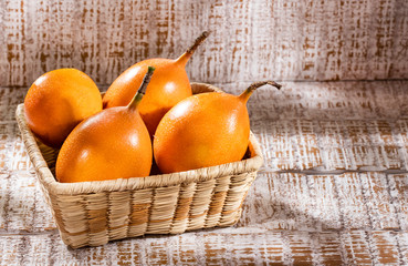 Passiflora ligularis - Organic exotic fruit granadilla