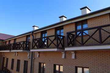 cheap motel brick buidling in the usa