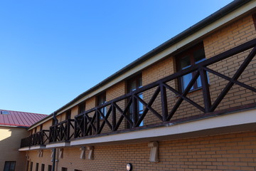 Obraz premium cheap motel brick buidling in the usa