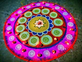 beautiful rangoli design 