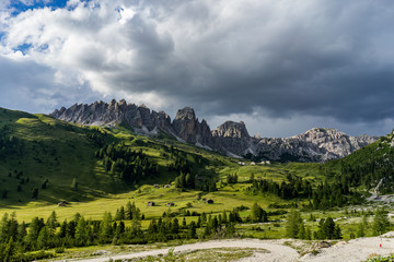Italian Alps landscape, Passo Gardena