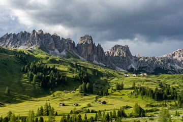 Italian Alps landscape, Passo Gardena